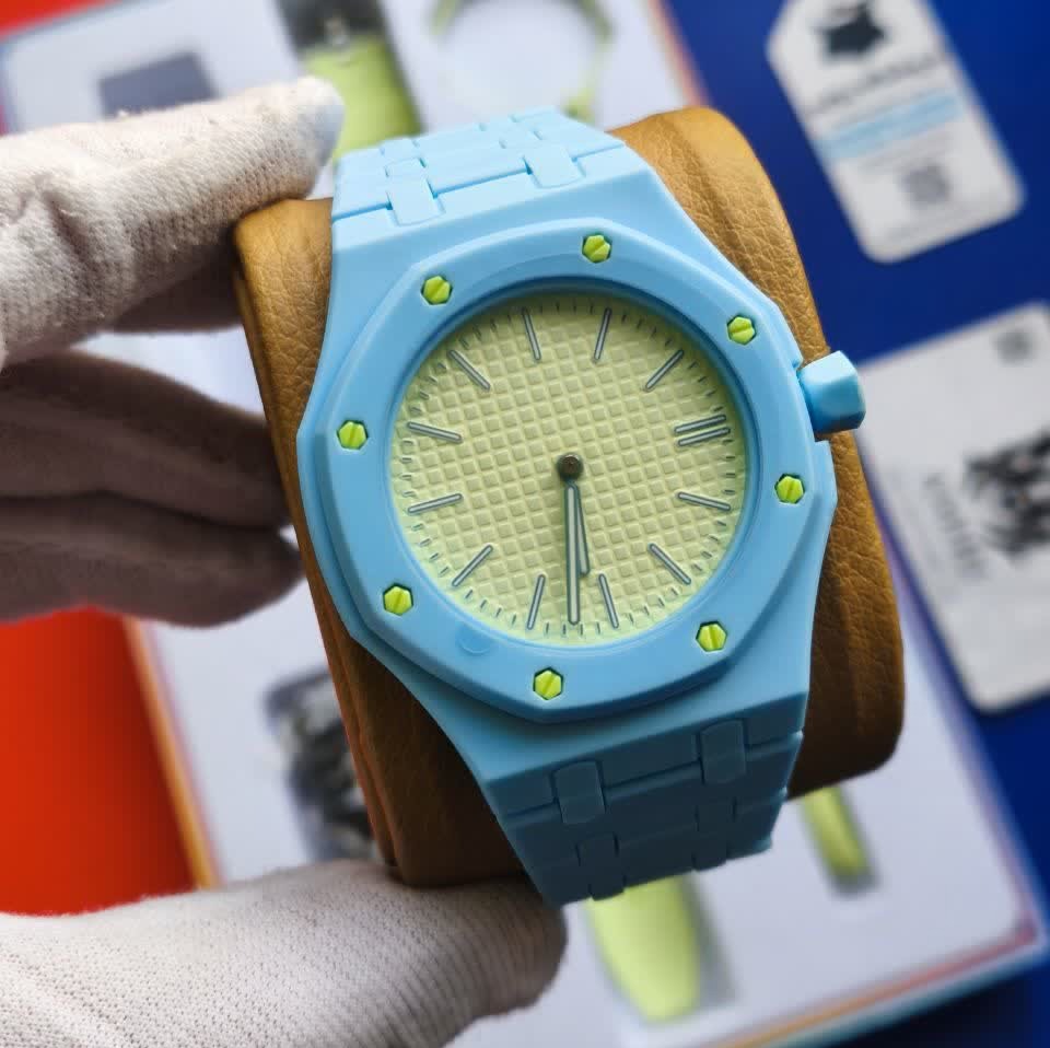 ساعت اسپرت سواچ پیگه AP Swatch Royal Pop (ZZ) فول پک آبی سبز