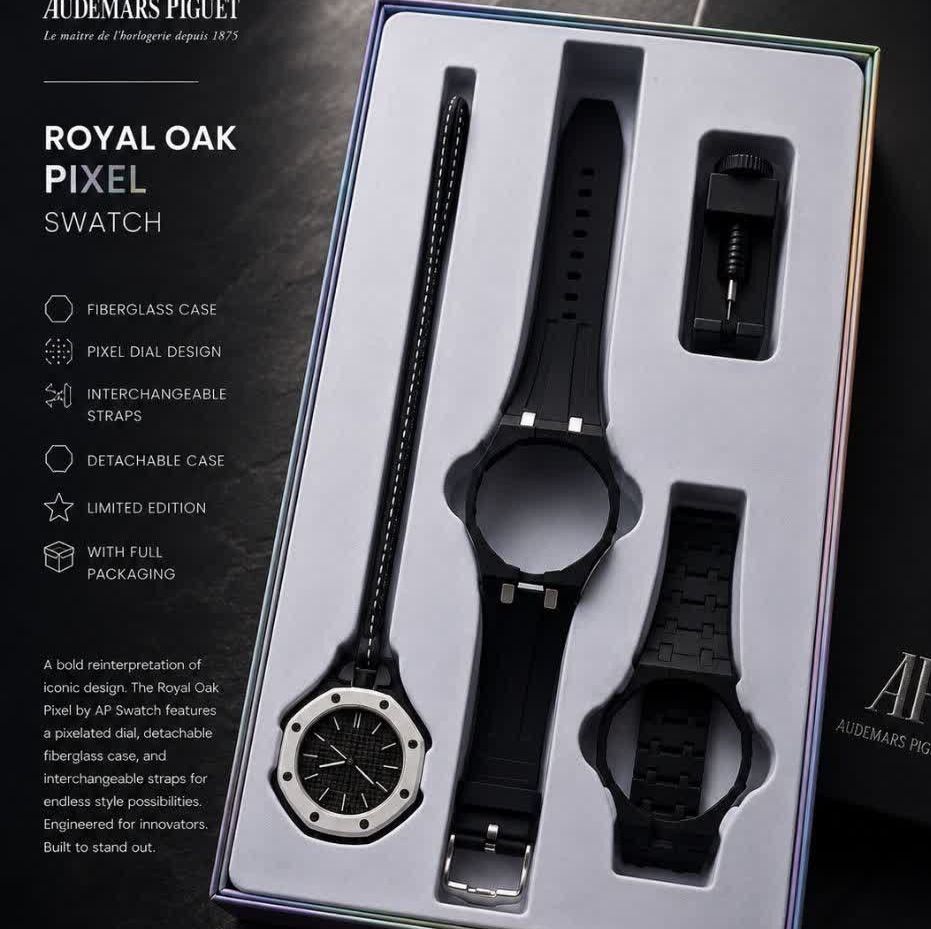 ساعت اسپرت سواچ پیگه AP Swatch Royal Pop (ZZ) فول پک آبی