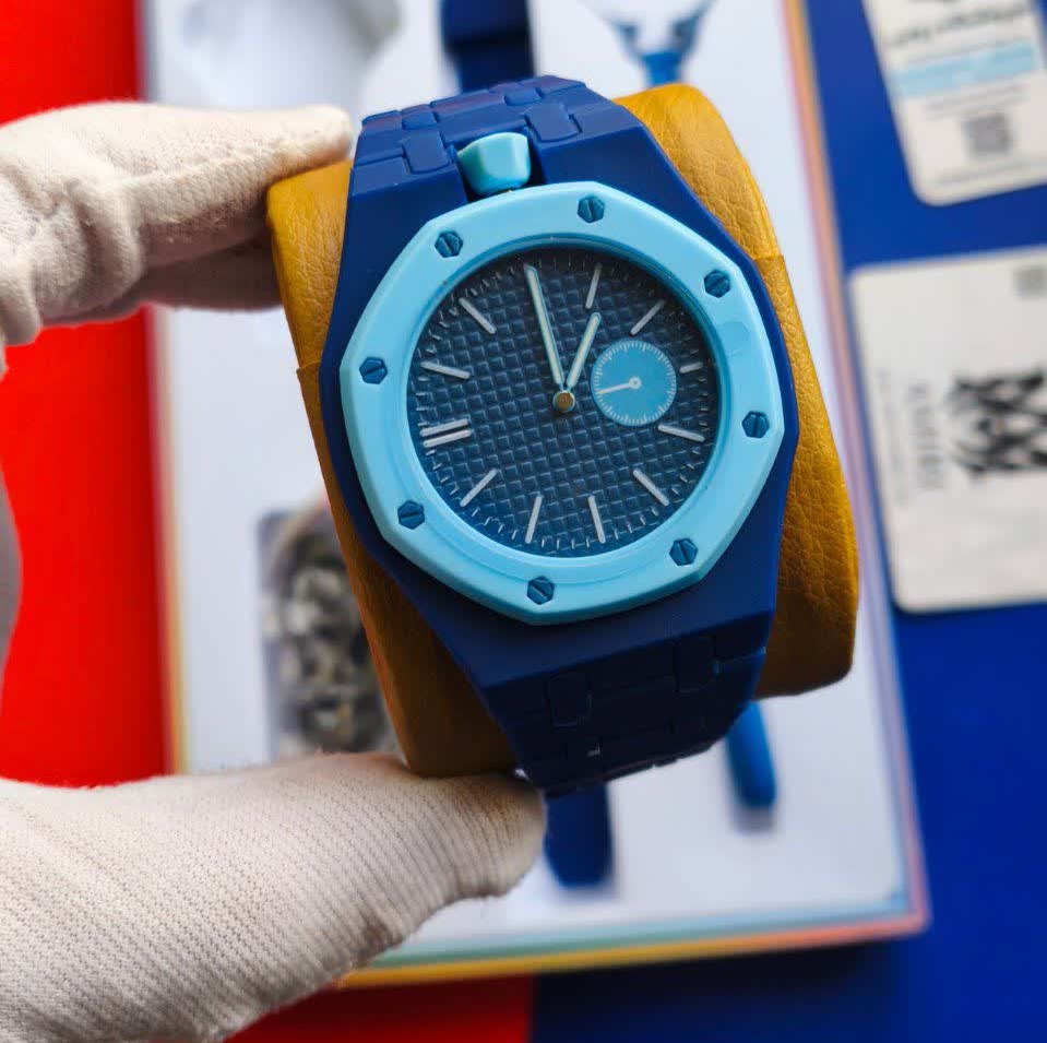 ساعت اسپرت سواچ پیگه AP Swatch Royal Pop (ZZ) فول پک آبی