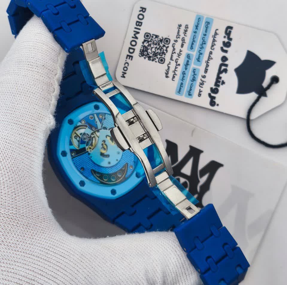 ساعت اسپرت سواچ پیگه AP Swatch Royal Pop (ZZ) فول پک آبی