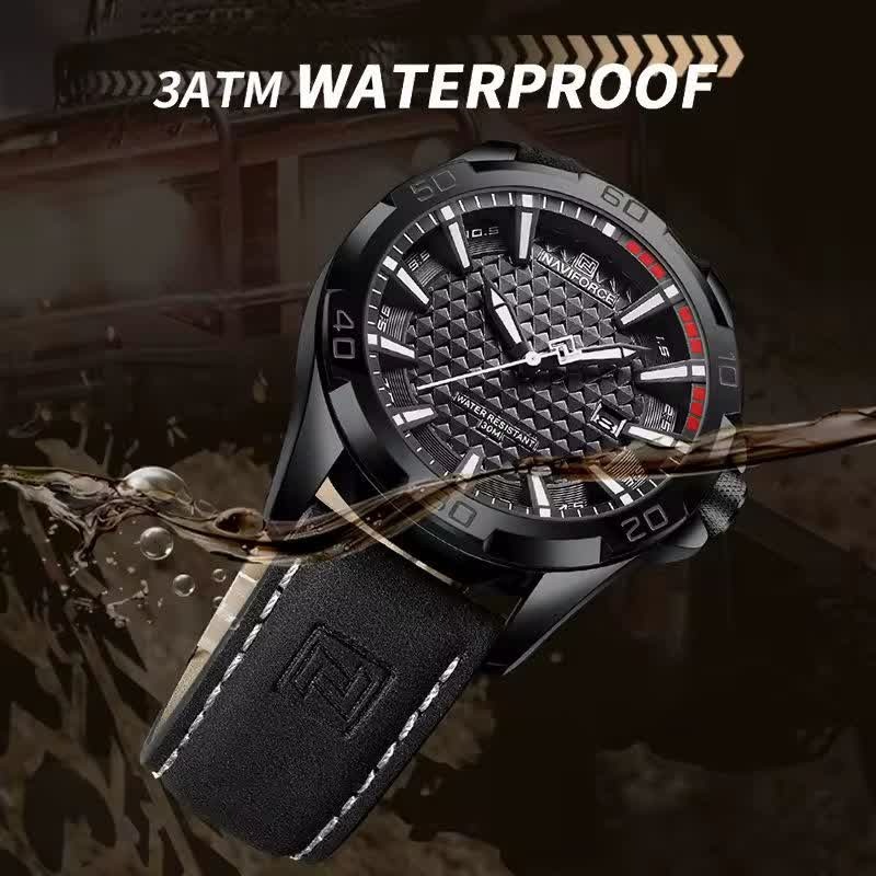 ساعت مچی نیوی فورس مردانه NAVIFORCE مدل Nf8023 فول بلک