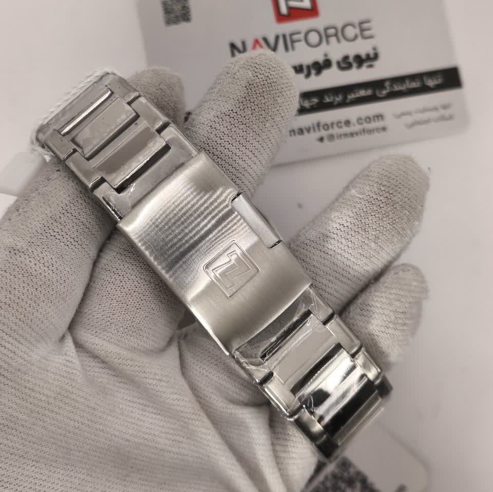 ساعت مچی نیوی فورس مردانه NAVIFORCE مدل NF9218 صفحه مشکی