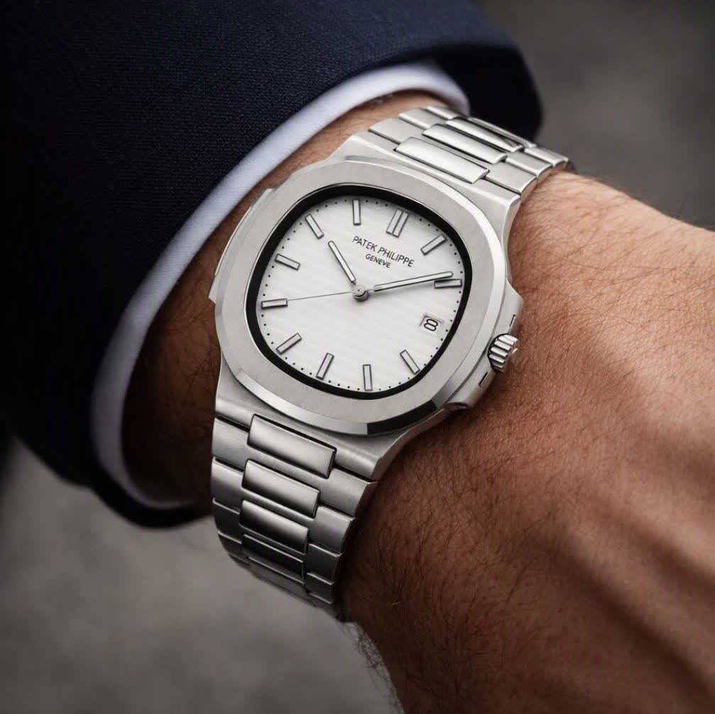 ساعت مچی عقربه ای مردانه پتک فیلیپ PATEKPHILIPPE صفحه سفید