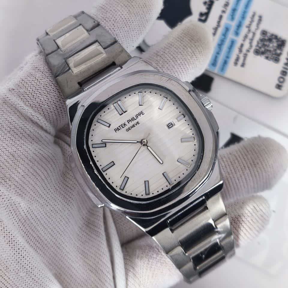 ساعت مچی عقربه ای مردانه پتک فیلیپ PATEKPHILIPPE صفحه سفید