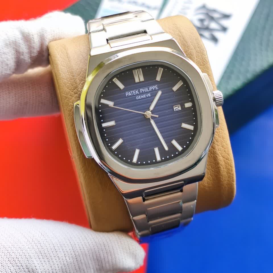 ساعت مچی عقربه ای مردانه پتک فیلیپ PATEKPHILIPPE صفحه سرمه ای