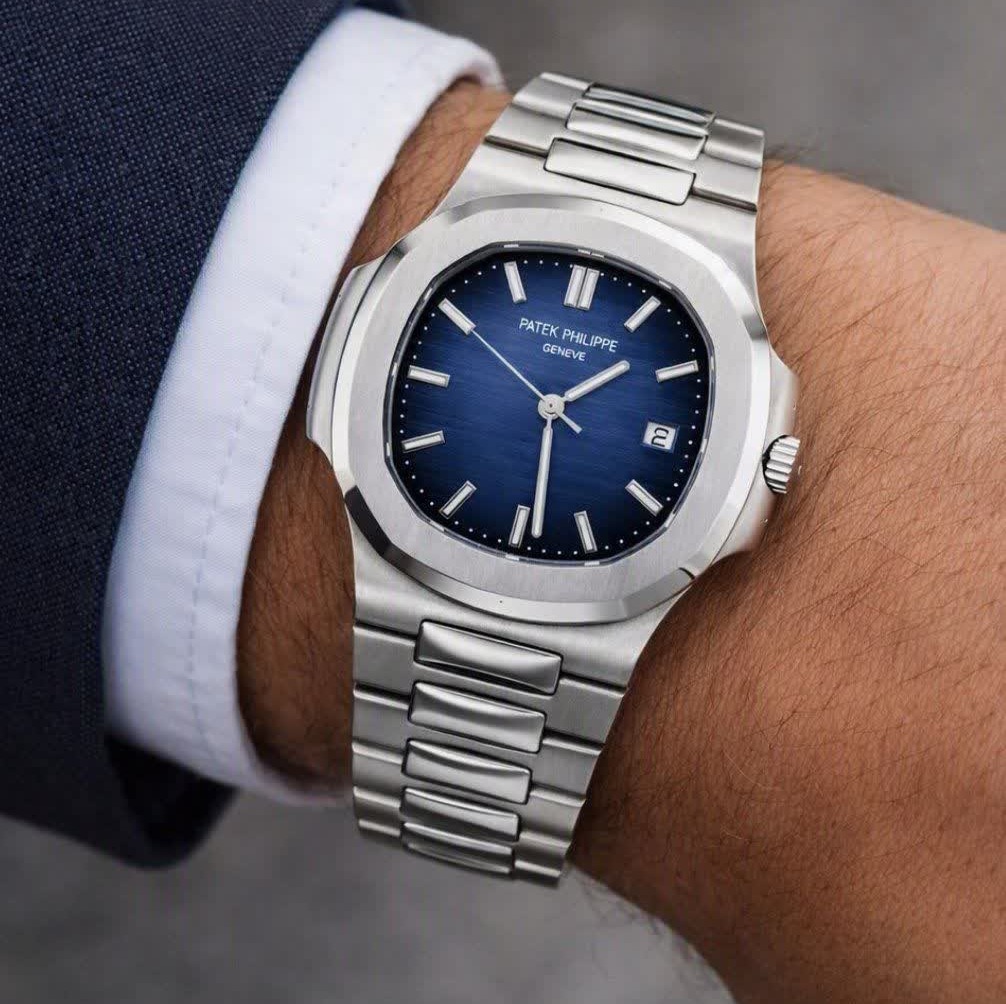ساعت مچی عقربه ای مردانه پتک فیلیپ PATEKPHILIPPE صفحه سرمه ای