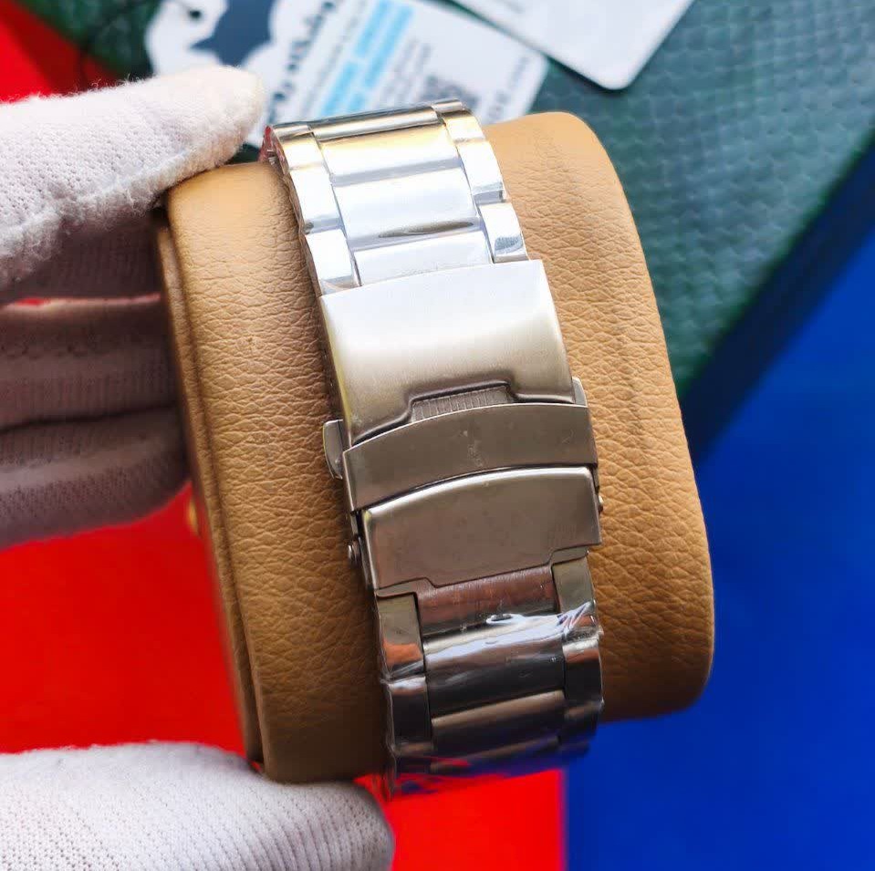 ساعت مچی سه موتوره مردانه مونت بلانک MONTBLANC سیلور