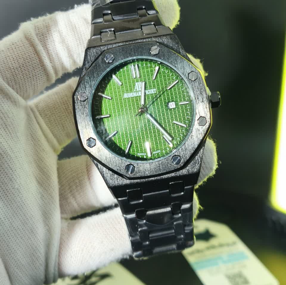 ساعت مچی مردانه اودمار پیگه Audemars Piguet مشکی صفحه سبز