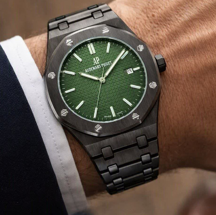 ساعت مچی مردانه اودمار پیگه Audemars Piguet مشکی صفحه سبز