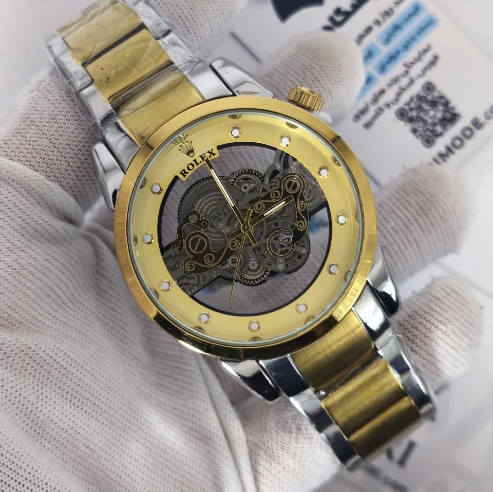 ساعت مچی مردانه رولکس ROLEX پشت و رو نمایان