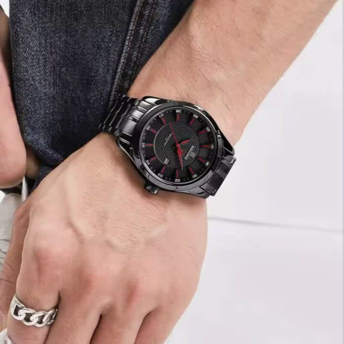 ساعت مچی نیوی فورس مردانه NAVIFORCE مدل NF8032 فول بلک