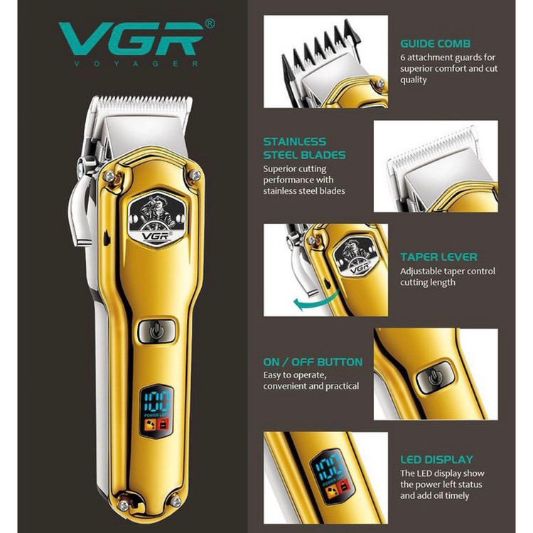 ماشین اصلاح موی سر و صورت وی جی ار مدل V-693