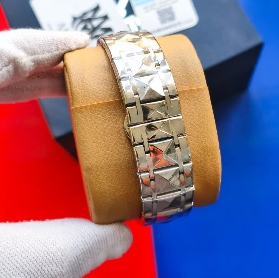 ست ساعت مچی زنانه و مردانه بین باند BIN BOND اورجینال الماسی نقره ای آبی ارجینال
