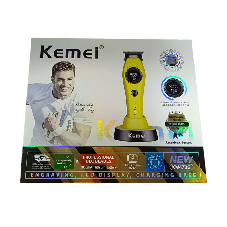 ماشین اصلاح موی سر و صورت شارژی کیمی مدل km-1736