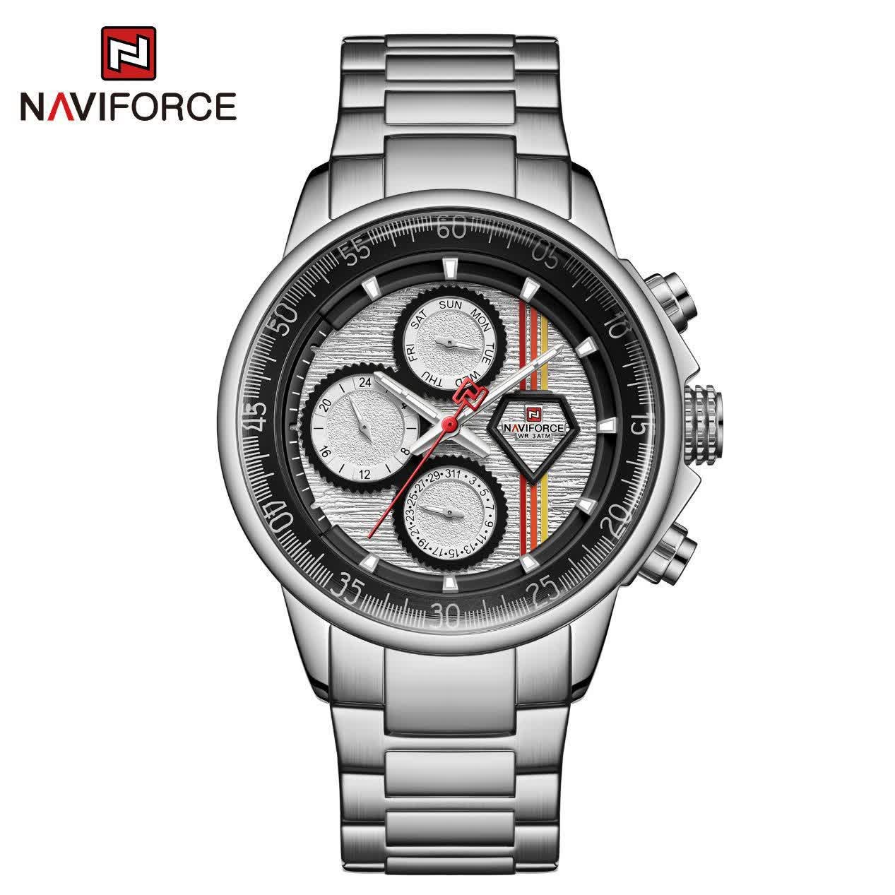ساعت مچی نیوی فورس مردانه کرنوگراف NAVIFORCE مدل NF9184 موتور ژاپن