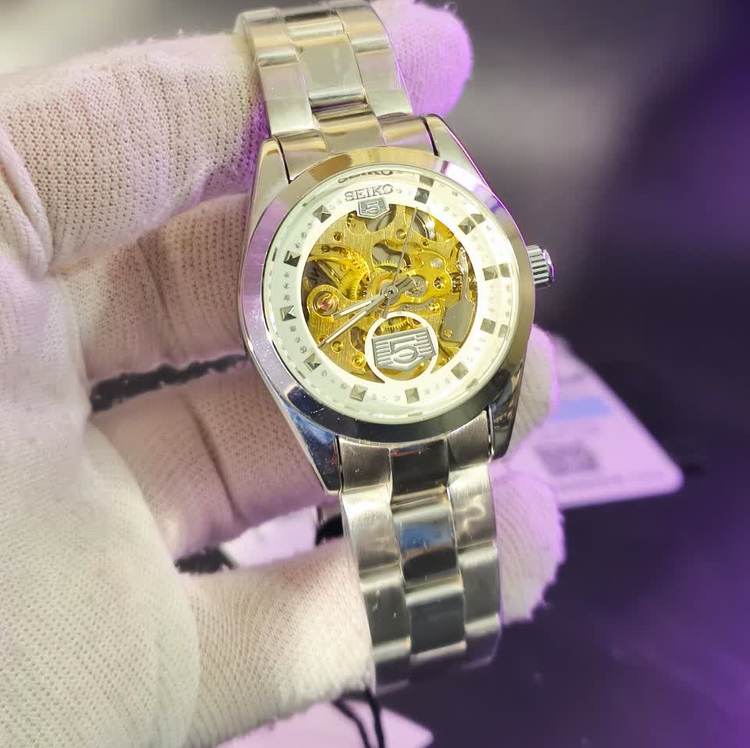 ساعت مچی اتوماتیک زنانه سیکو پنج SEIKO 5 چرخ دنده