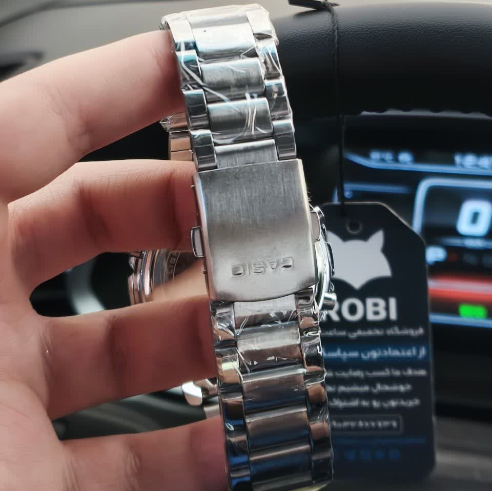 ساعت مچی عقربه ای و دیجیتال کاسیو CASIO صفحه سفید